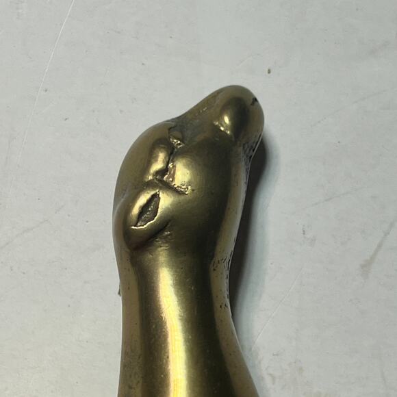 Vintage Brass Sea Lion Figurine Taiwan old Wal Mart Mid Century Animal Decor - Picture 6 of 14